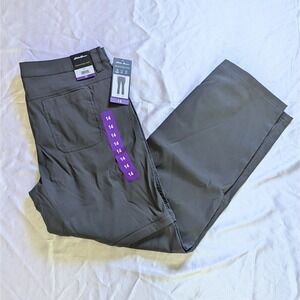 New Eddie Bauer Women's Convertible‎ Pants Shorts Gray Size 14